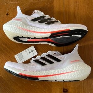 Men’s Adidas Sneakers Ultraboost 21 Tokyo Primeknit S23863 White Size 8 NEW